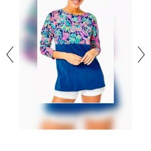 Lilly Pulitzer Finn top seen and herd shirt NWT XXL 2X 68.00 plus size jersey